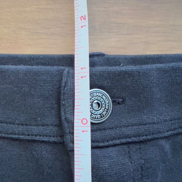 Isaac Mizrahi Live! Pants Women's Size 16 Black Ponte Knit Straight Leg - Picture 7 of 8